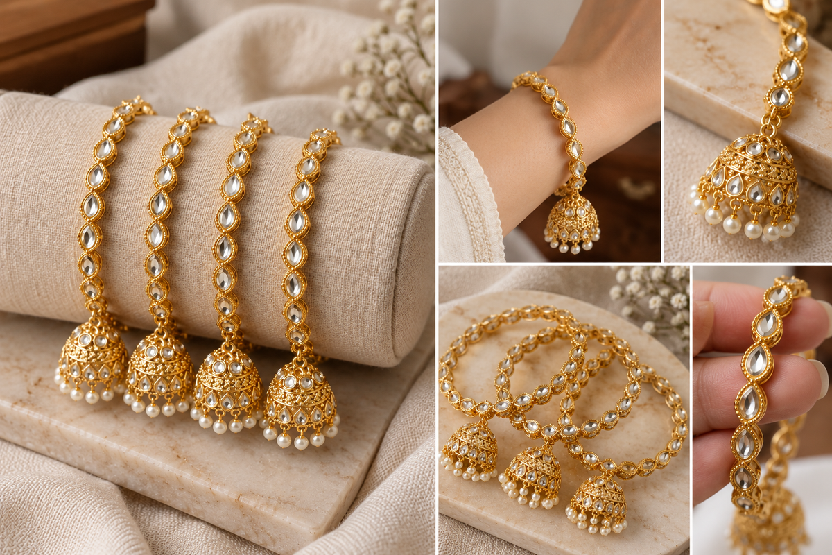 Pearl Golden bangles