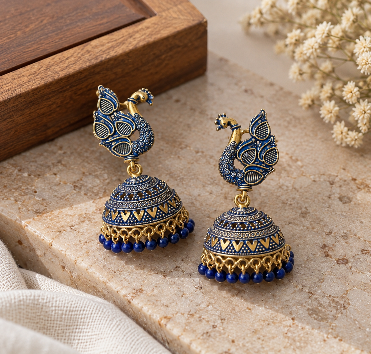 Peacock Jhumka